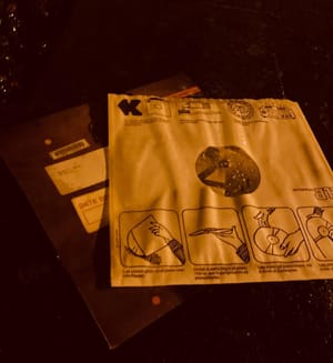 Vinyl im Regen
